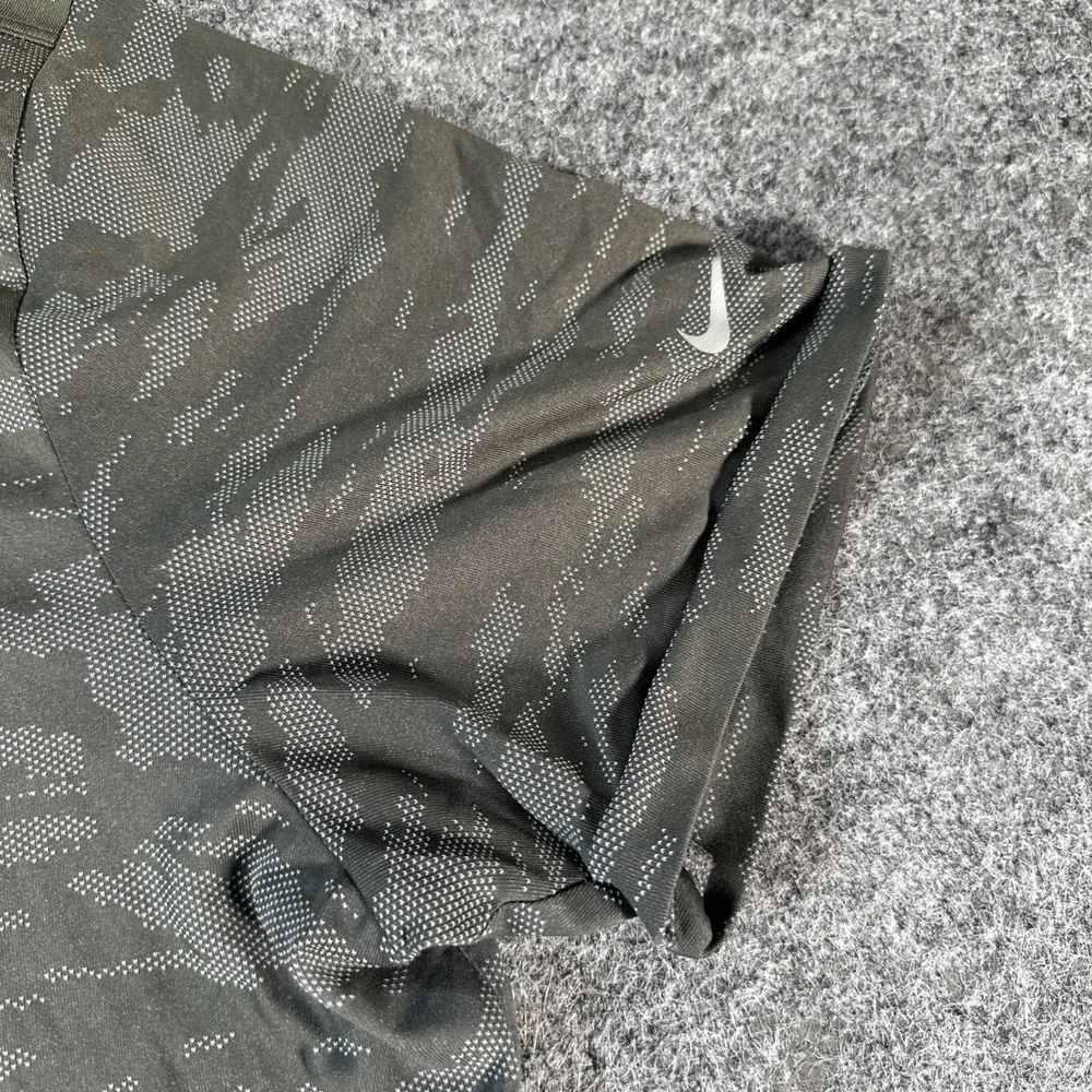 NIKE x Jeep Gladiator Gray Camouflage Men's Large Polo Shirt Dri-Fit Golf